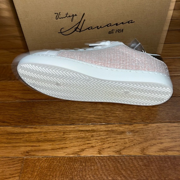Vintage Havana Carla Pink Tweed Fashion Sneakers Women’s Size 7.5 - Picture 9 of 11